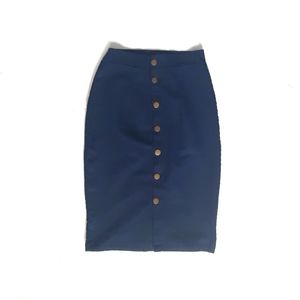 Charlotte Russe Navy Blue Pencil Skirt